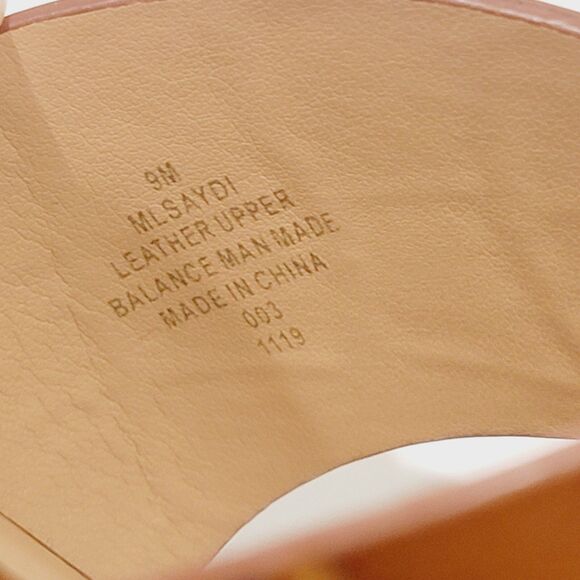 Marc Fisher Saydi Sandals Womens Sz 9 Croc Embossed Brown Square Toe Block Heels - Picture 12 of 15